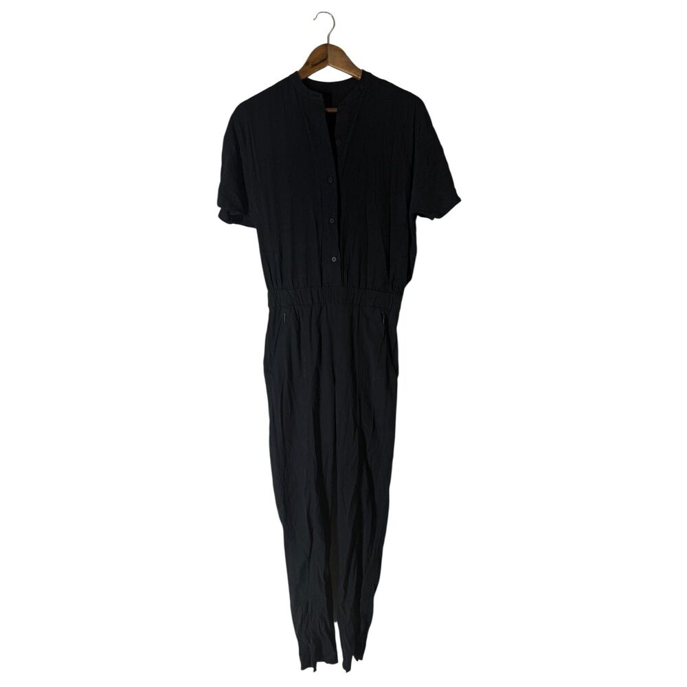 Lululemon Black Perfectly Poised Utility Jumpsuit Womens Sz 4 Modal Blend - Picture 3 of 13
